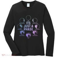 Astronomy Moon ItS Just A Phase Funny Astronomer Women's Long Sleeve Shirt thumb 0