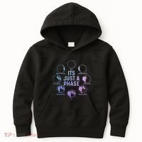 Astronomy Moon ItS Just A Phase Funny Astronomer Kids Hoodie thumb 0