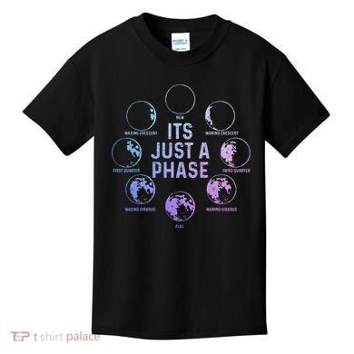 Astronomy Moon ItS Just A Phase Funny Astronomer Kids T-Shirt