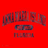 Anna Maria Island Florida Retro Preppy Santa Hat thumb 1