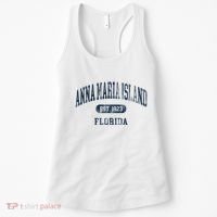 Anna Maria Island Florida Retro Preppy Women's Tank Top thumb 0