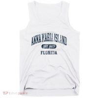 Anna Maria Island Florida Retro Preppy Tank Top thumb 0
