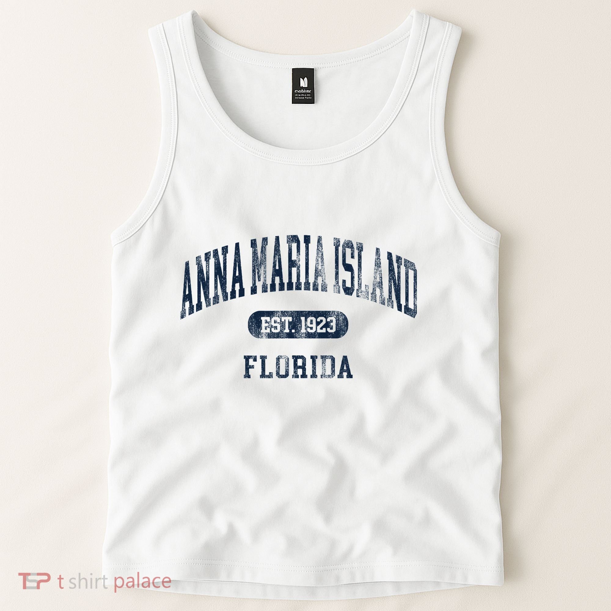 Anna Maria Island Florida Retro Preppy Tank Top