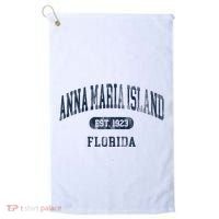 Anna Maria Island Florida Retro Preppy Golf Towel thumb 0
