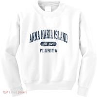 Anna Maria Island Florida Retro Preppy Kids Sweatshirt thumb 0