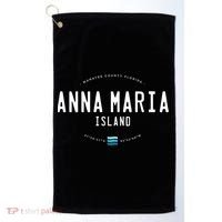 Anna Maria Island Florida Beach Waves Meaningful Gift Golf Towel thumb 0