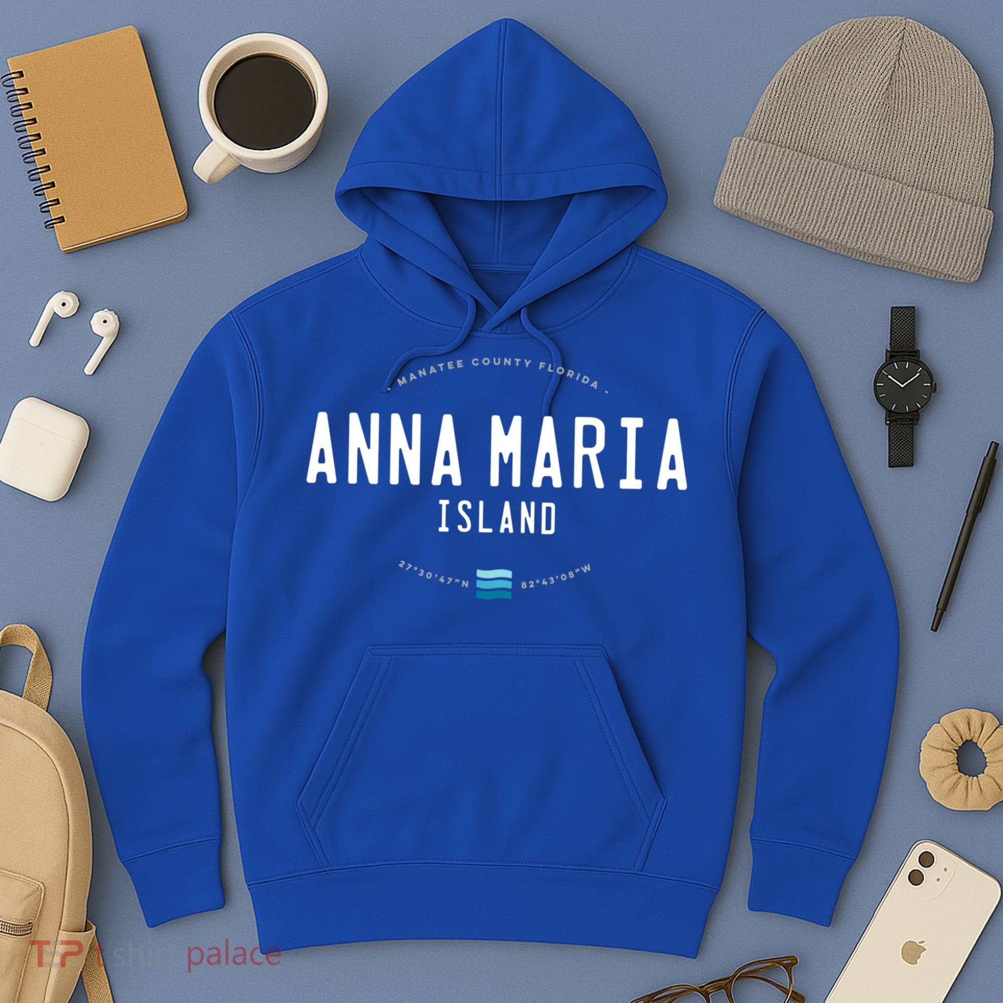 Anna Maria Island Florida Beach Waves Meaningful Gift Hoodie