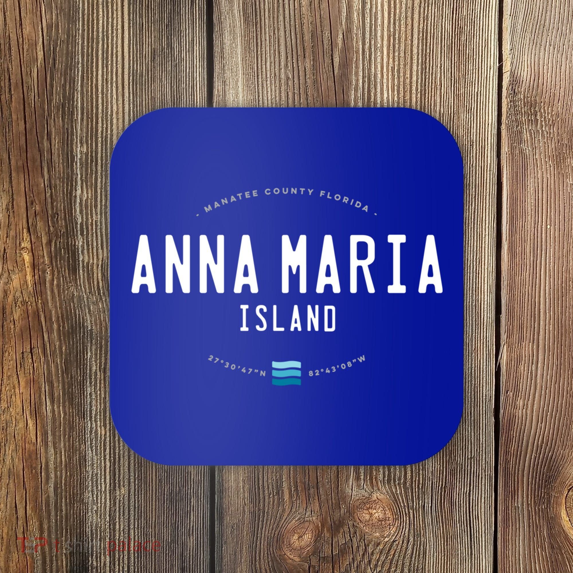 Anna Maria Island Florida Beach Waves Meaningful Gift Coaster