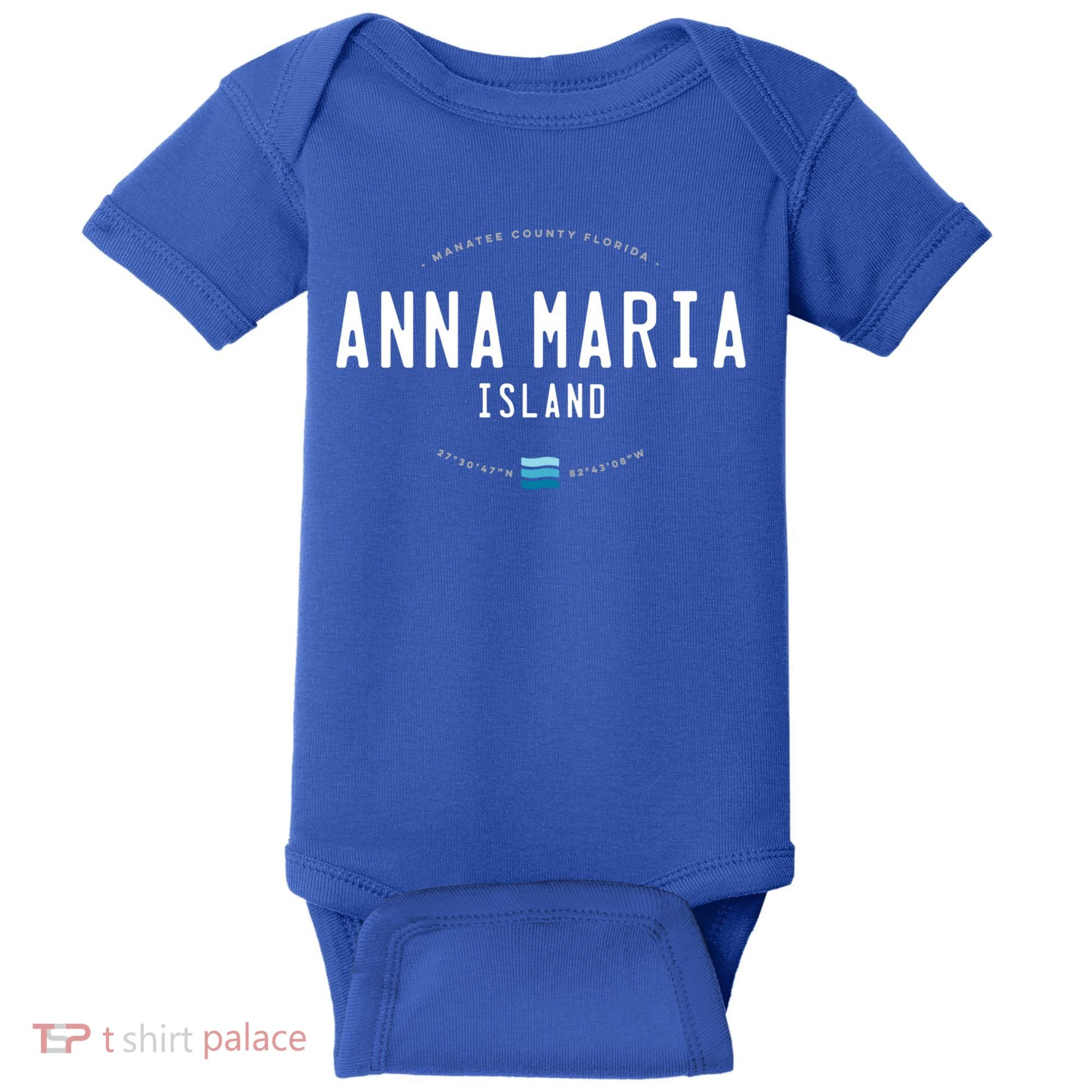 Anna Maria Island Florida Beach Waves Meaningful Gift Baby Bodysuit