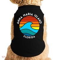 Anna Maria Island Florida Retro Wave Gift Doggie Tank thumb 0