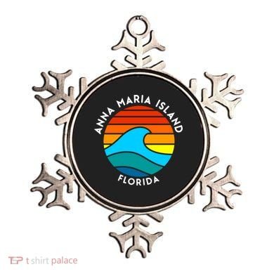 Anna Maria Island Florida Retro Wave Gift Ornament
