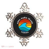 Anna Maria Island Florida Retro Wave Gift Ornament thumb 0