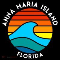 Anna Maria Island Florida Retro Wave Gift Ornament thumb 1