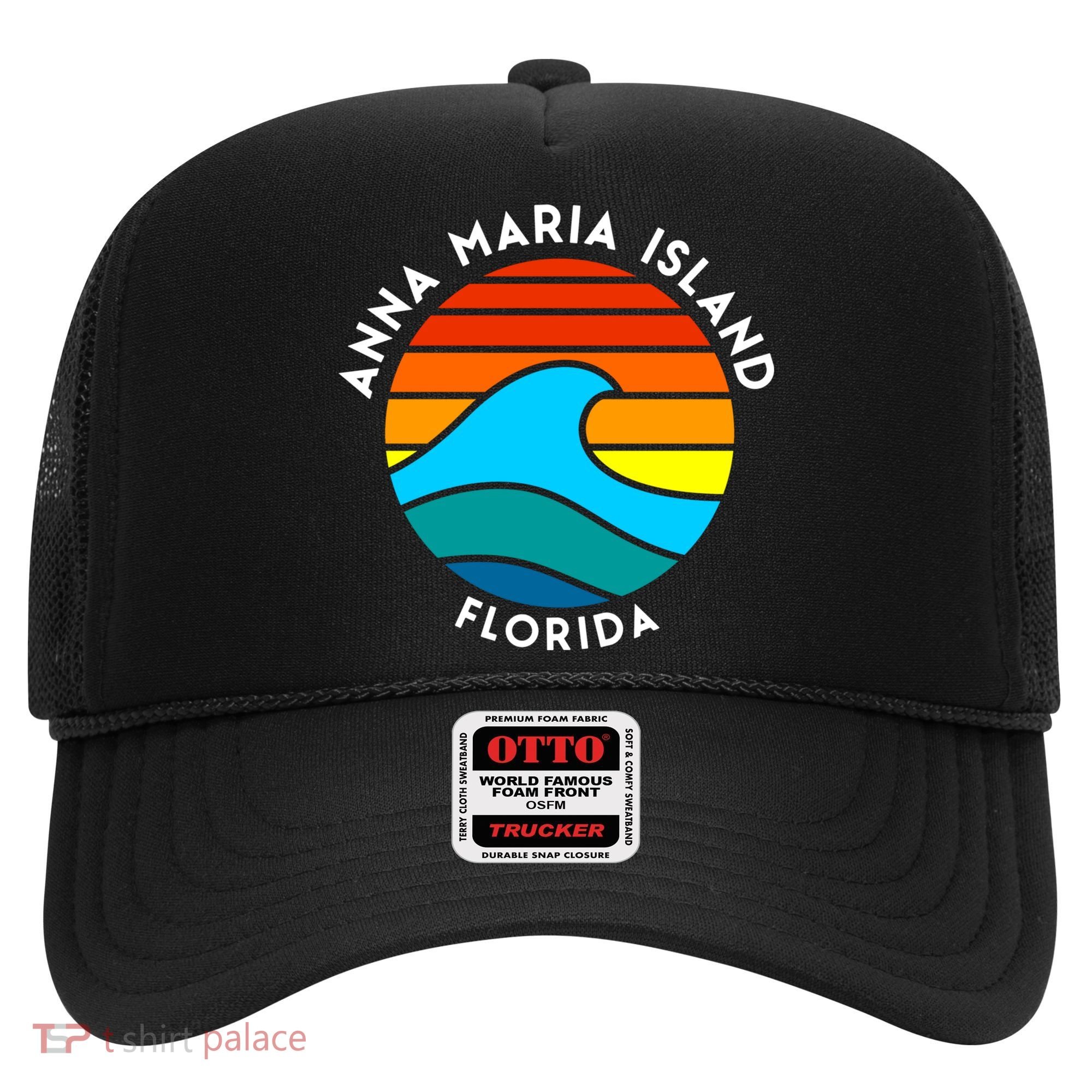 Anna Maria Island Florida Retro Wave Gift Hat