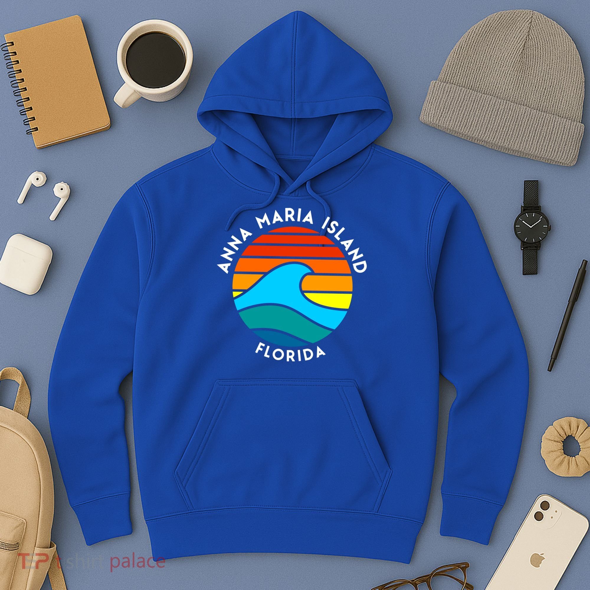 Anna Maria Island Florida Retro Wave Gift Hoodie