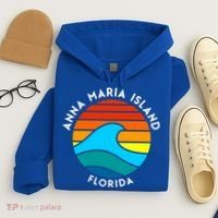 Anna Maria Island Florida Retro Wave Gift Hoodie thumb 4