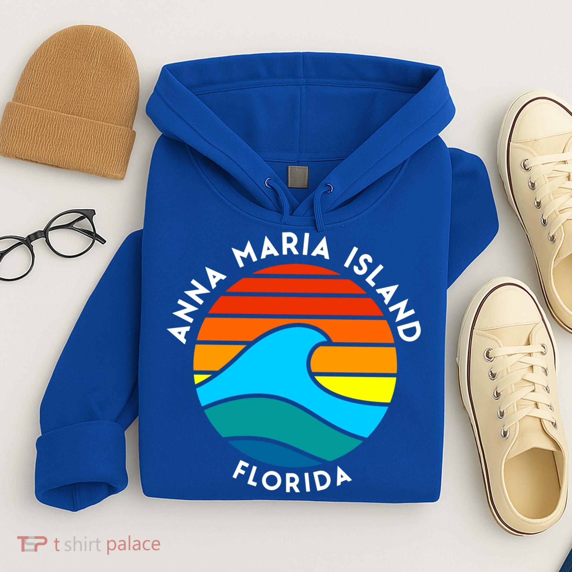 Anna Maria Island Florida Retro Wave Gift Hoodie