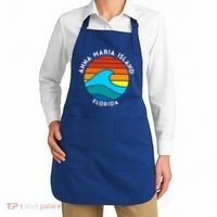 Anna Maria Island Florida Retro Wave Gift Apron thumb 2