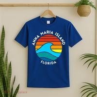 Anna Maria Island Florida Retro Wave Gift T-Shirt thumb 2
