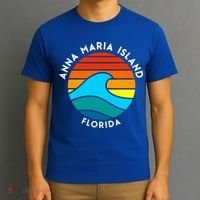 Anna Maria Island Florida Retro Wave Gift T-Shirt thumb 3