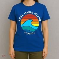 Anna Maria Island Florida Retro Wave Gift T-Shirt thumb 4
