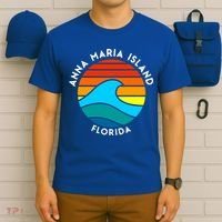 Anna Maria Island Florida Retro Wave Gift T-Shirt thumb 6
