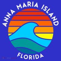 Anna Maria Island Florida Retro Wave Gift Coaster thumb 2