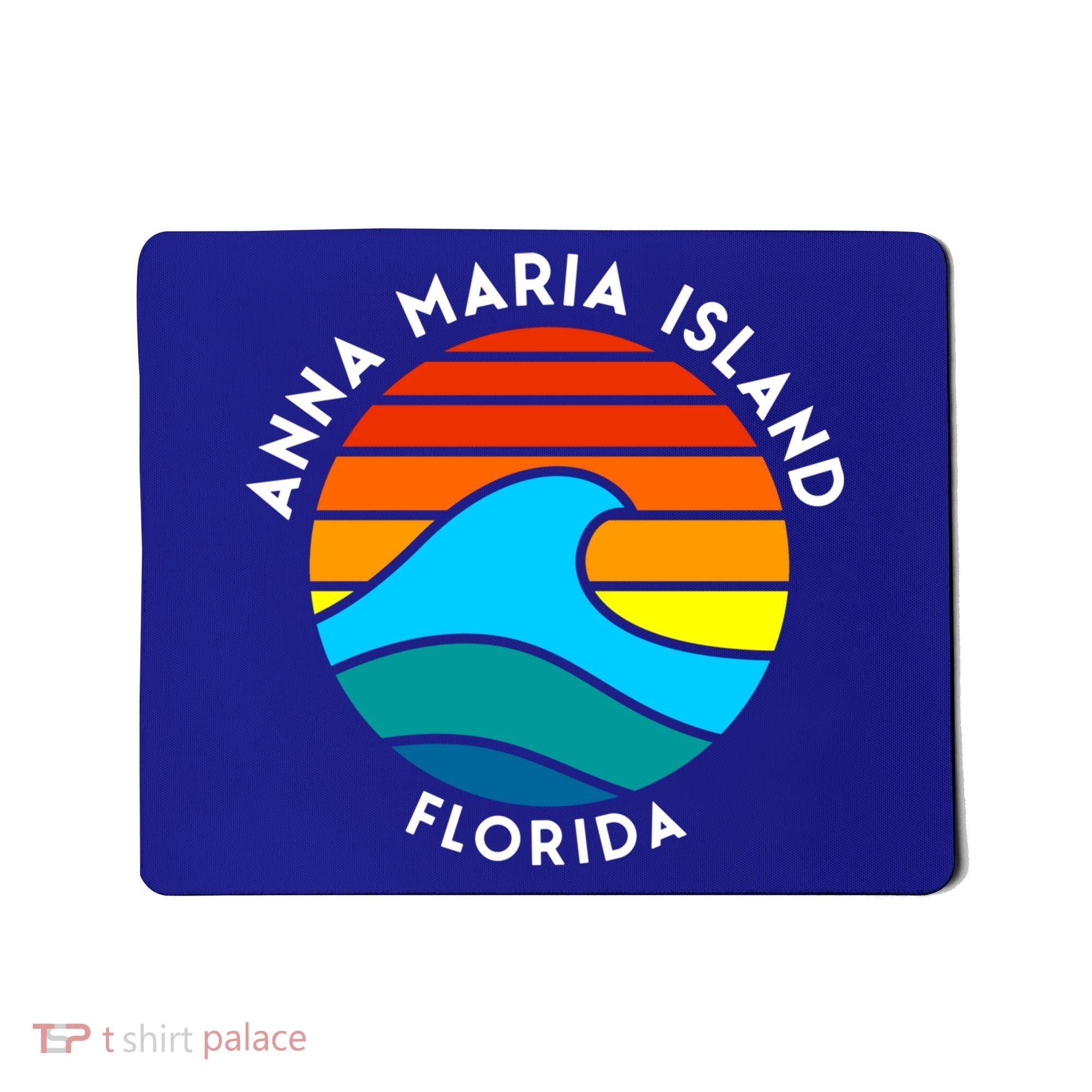 Anna Maria Island Florida Retro Wave Gift Mousepad