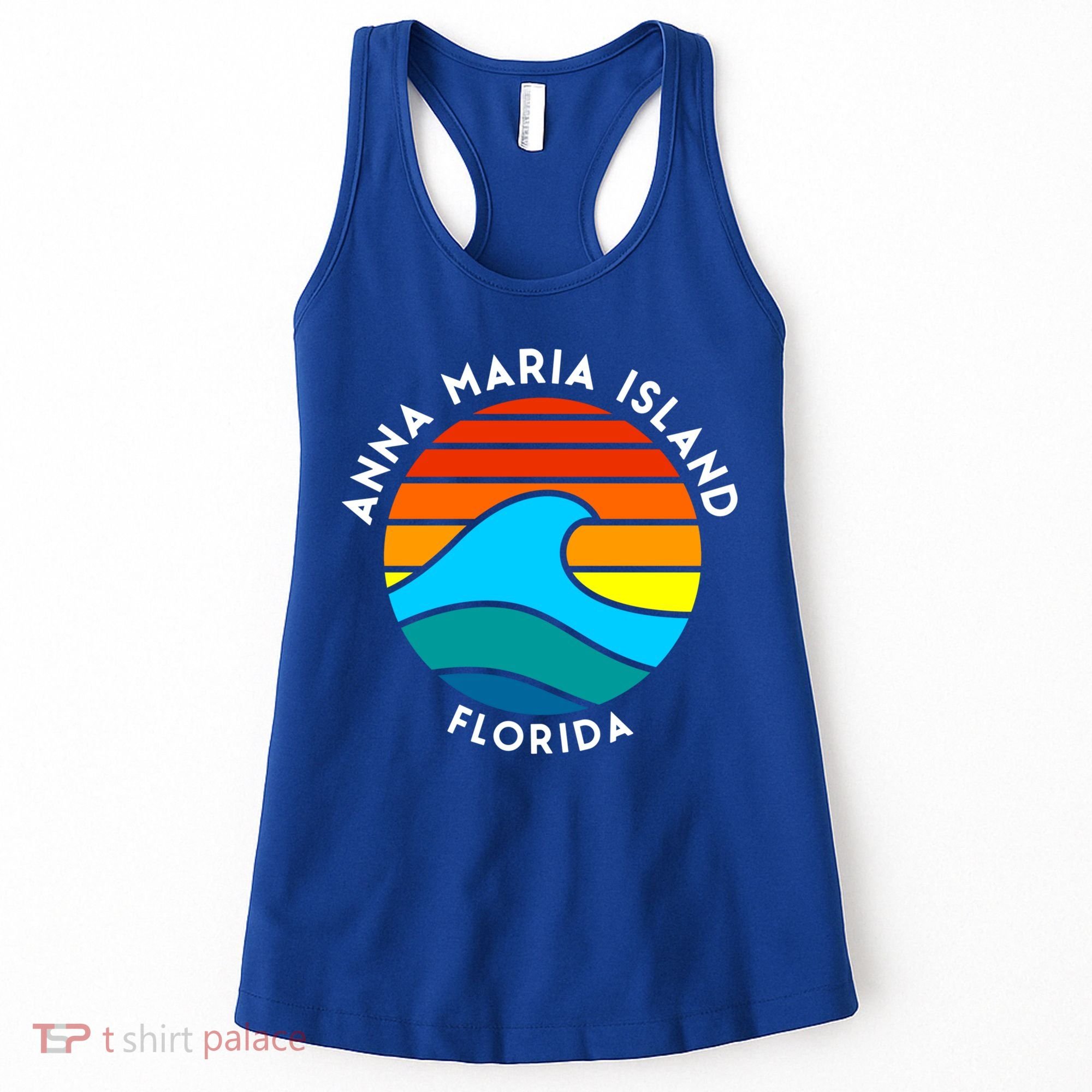 Anna Maria Island Florida Retro Wave Gift Women's Tank Top