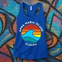 Anna Maria Island Florida Retro Wave Gift Women's Tank Top thumb 3