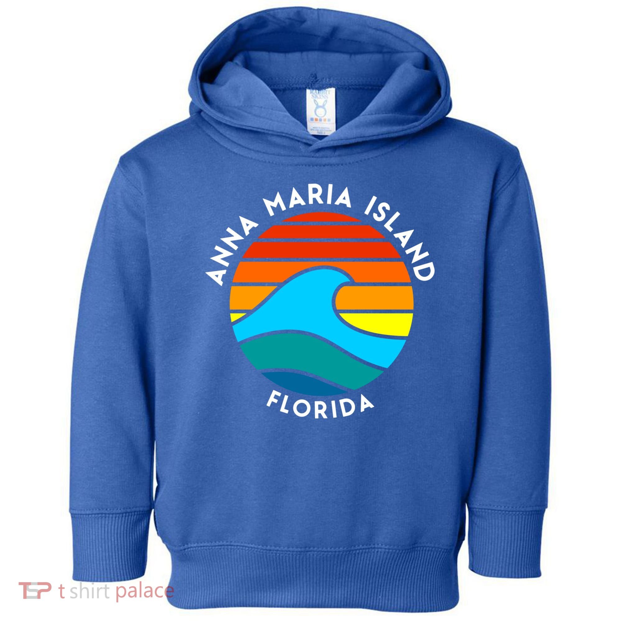 Anna Maria Island Florida Retro Wave Gift Toddler Hoodie