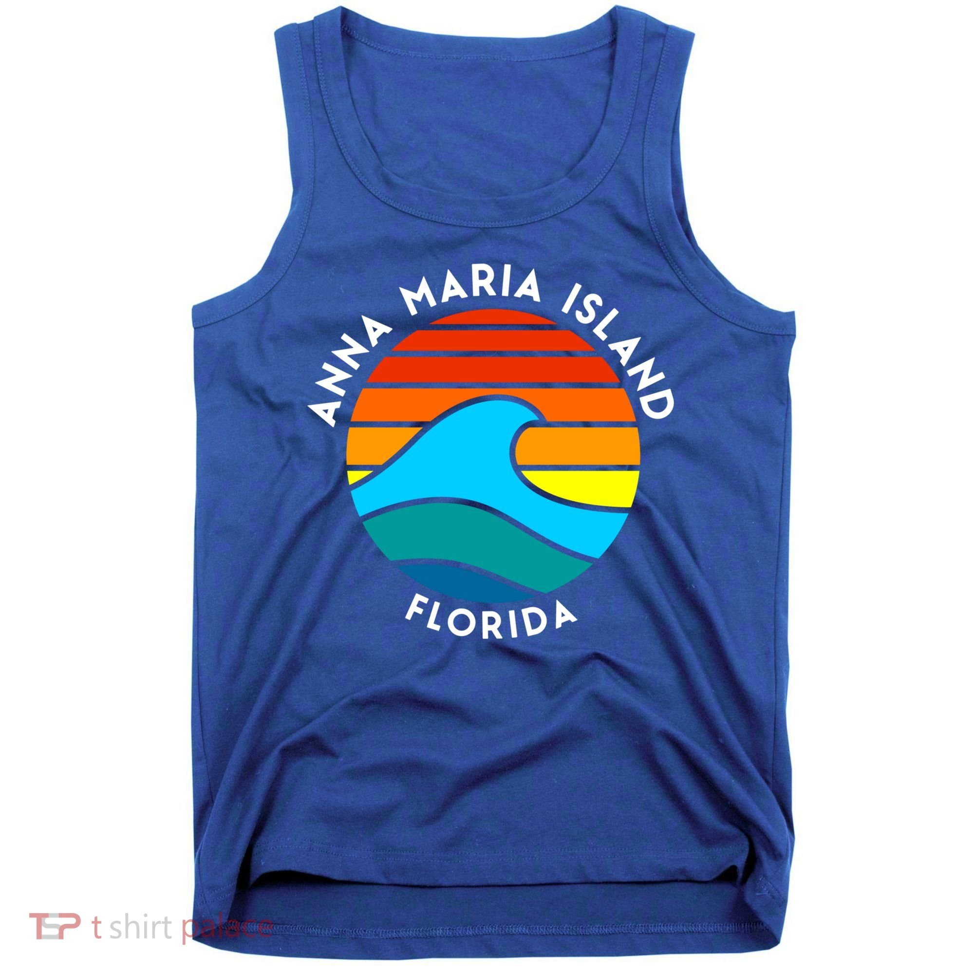 Anna Maria Island Florida Retro Wave Gift Tank Top