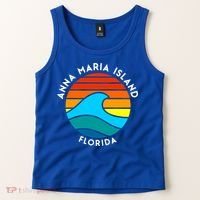 Anna Maria Island Florida Retro Wave Gift Tank Top thumb 2