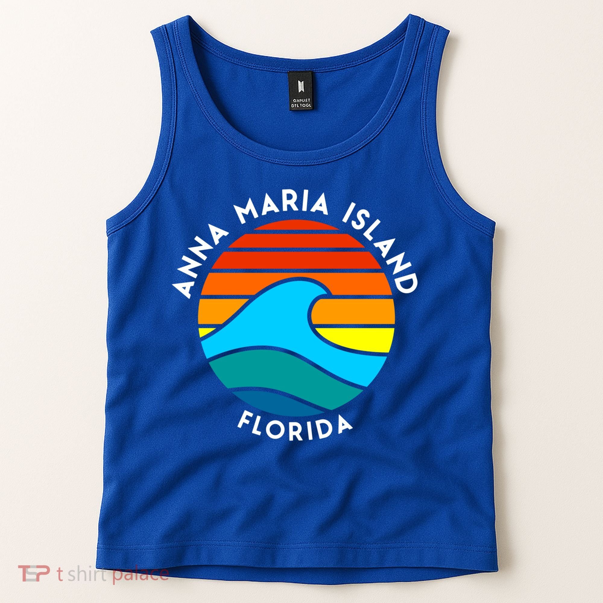 Anna Maria Island Florida Retro Wave Gift Tank Top