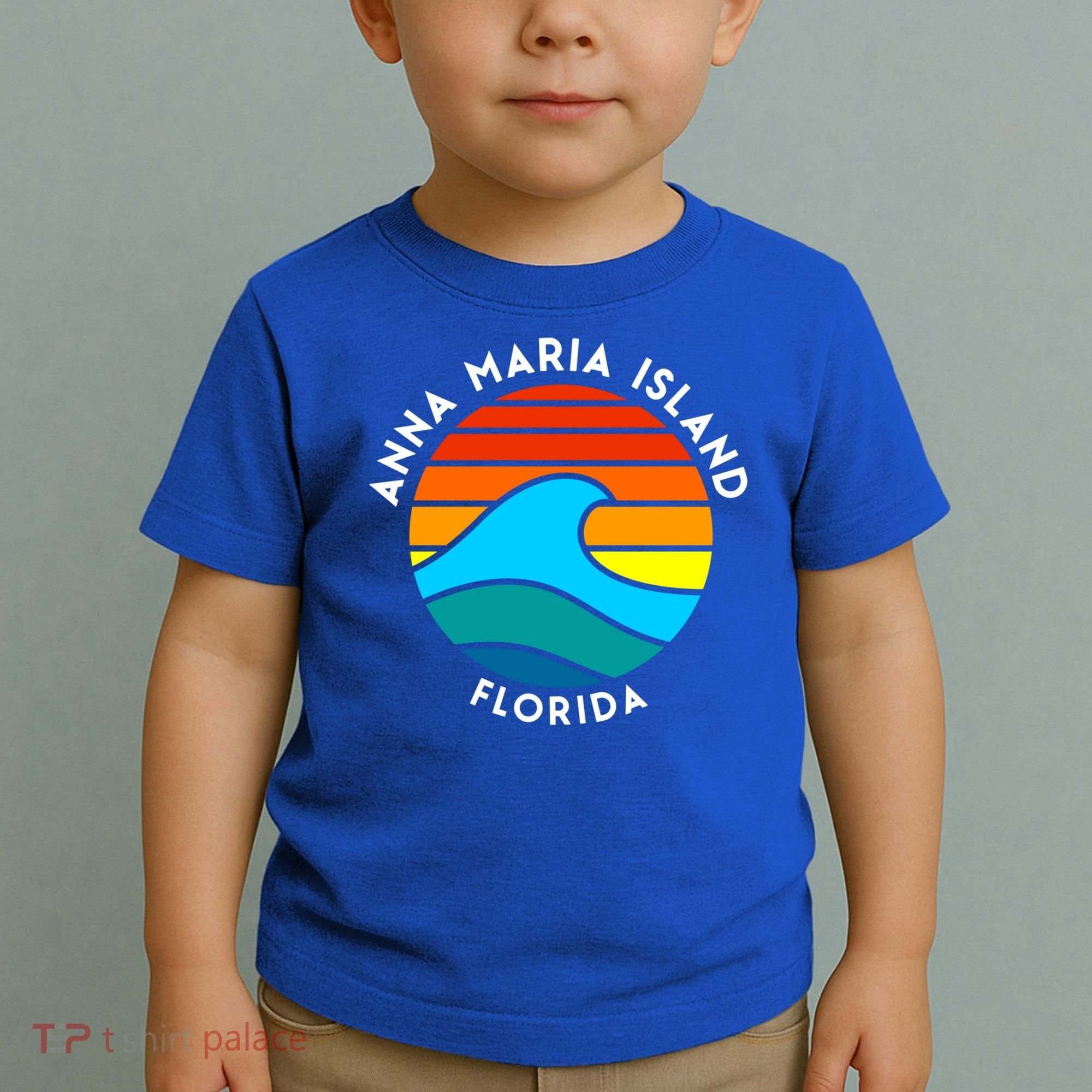 Anna Maria Island Florida Retro Wave Gift Toddler T-Shirt
