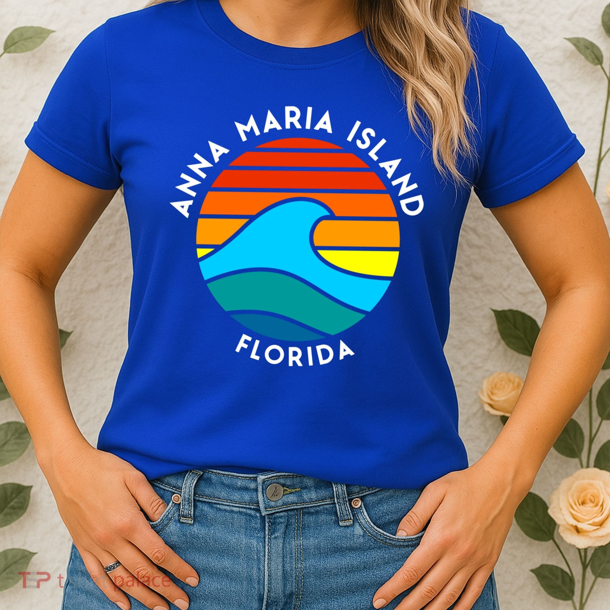 Anna Maria Island Florida Retro Wave Gift Women's T-Shirt