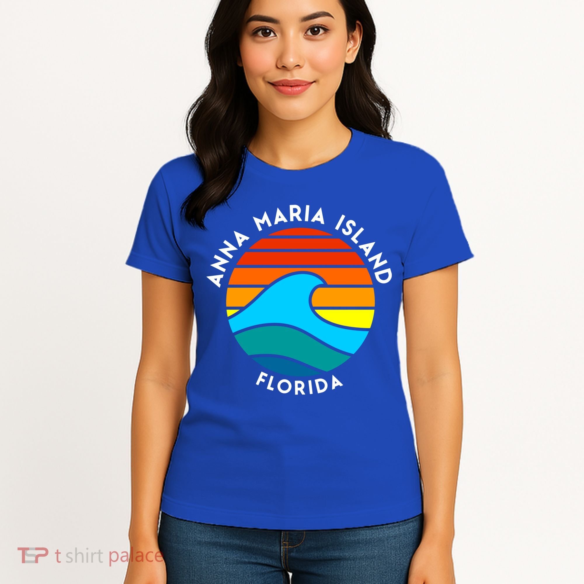 Anna Maria Island Florida Retro Wave Gift Women's T-Shirt