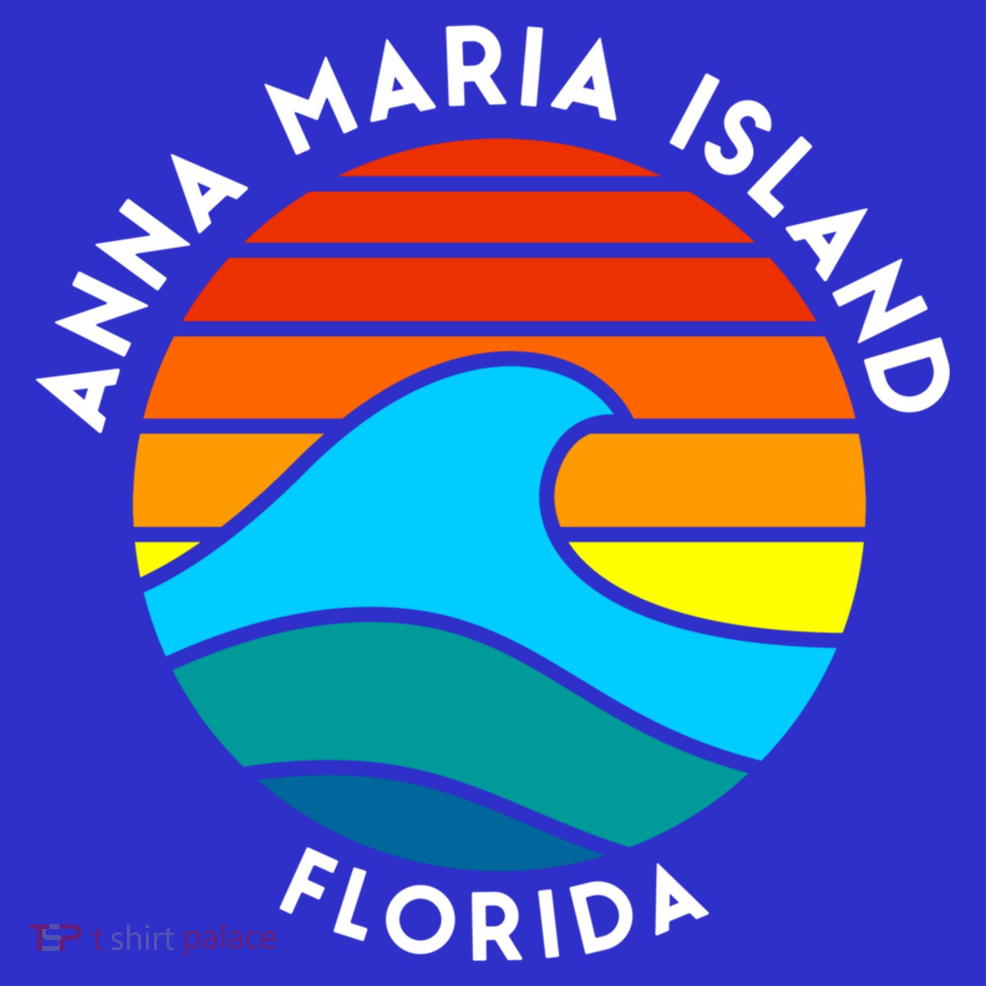 Anna Maria Island Florida Retro Wave Gift Kids Long Sleeve Shirt