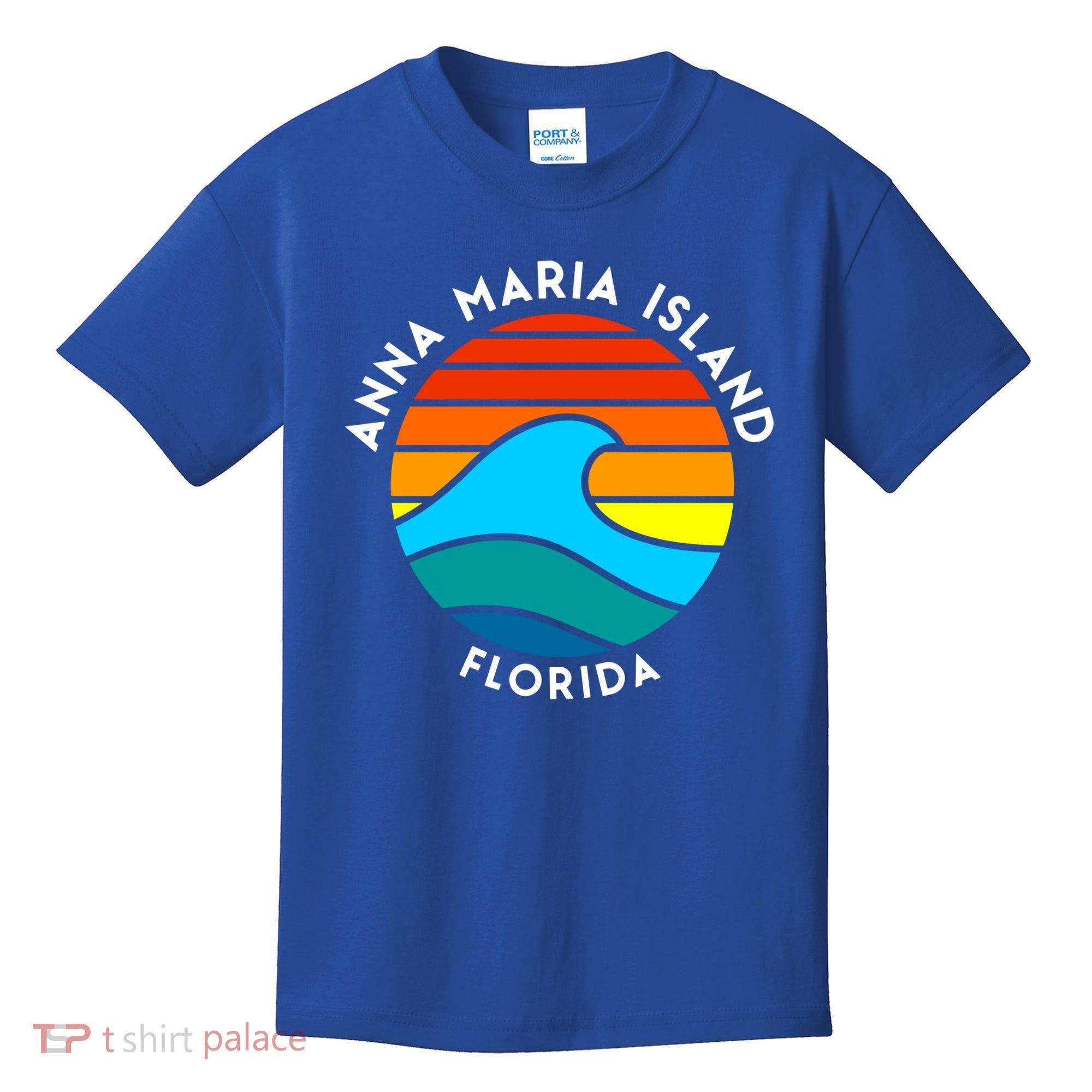 Anna Maria Island Florida Retro Wave Gift Kids T-Shirt