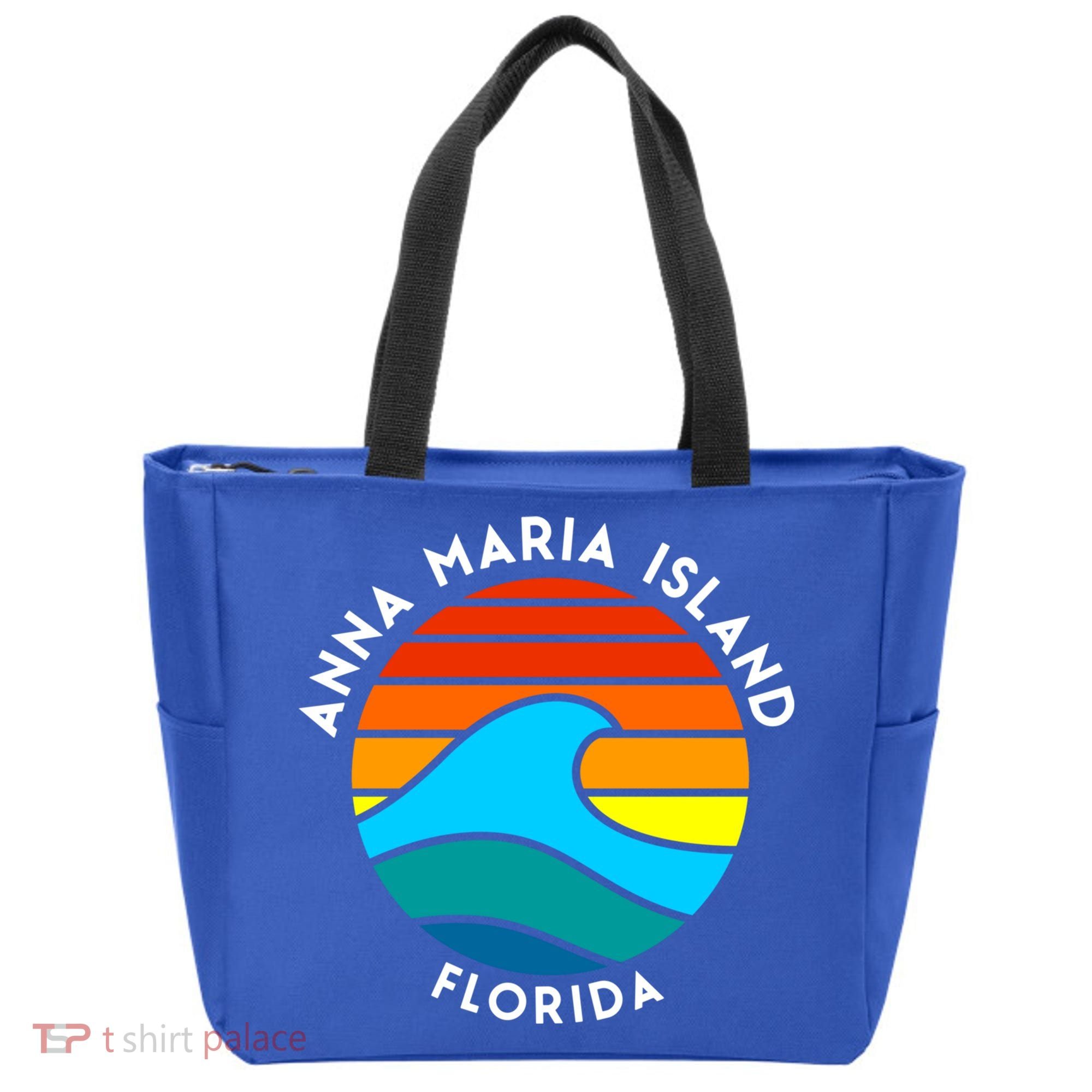 Anna Maria Island Florida Retro Wave Gift Tote Bag