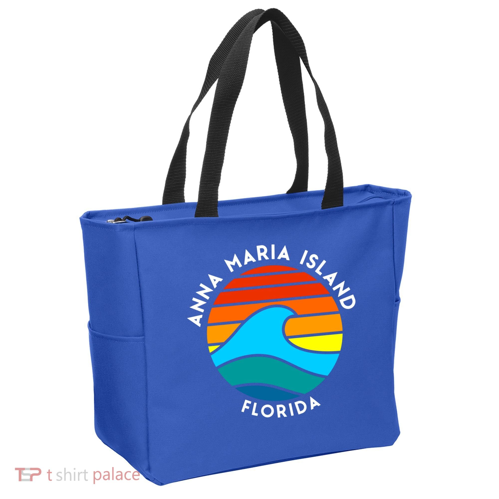 Anna Maria Island Florida Retro Wave Gift Tote Bag