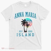 Anna Maria Island Florida Vintage Beach Palm Trees Summer T-Shirt thumb 0