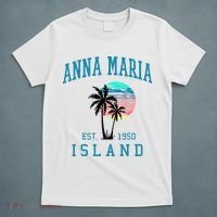 Anna Maria Island Florida Vintage Beach Palm Trees Summer T-Shirt thumb 5