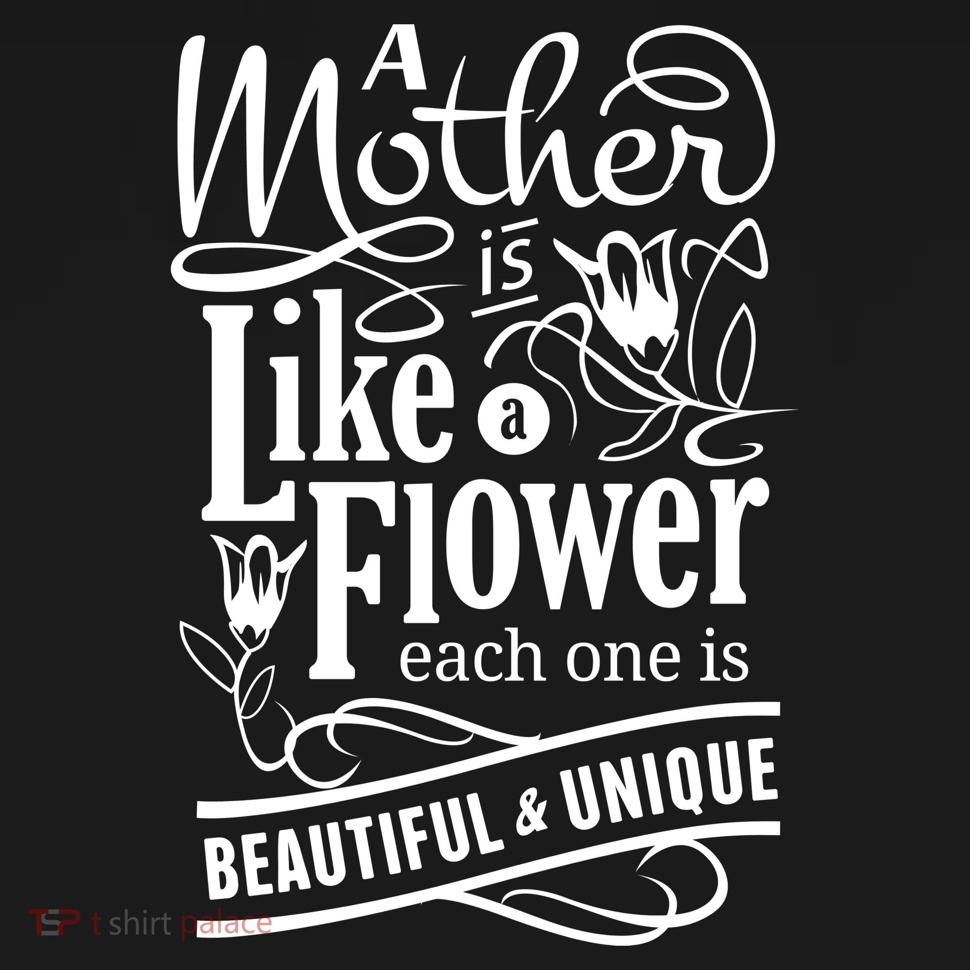 A Mother Is Like A Flower Each One Is Beautiful And Unique Women's Hoodie