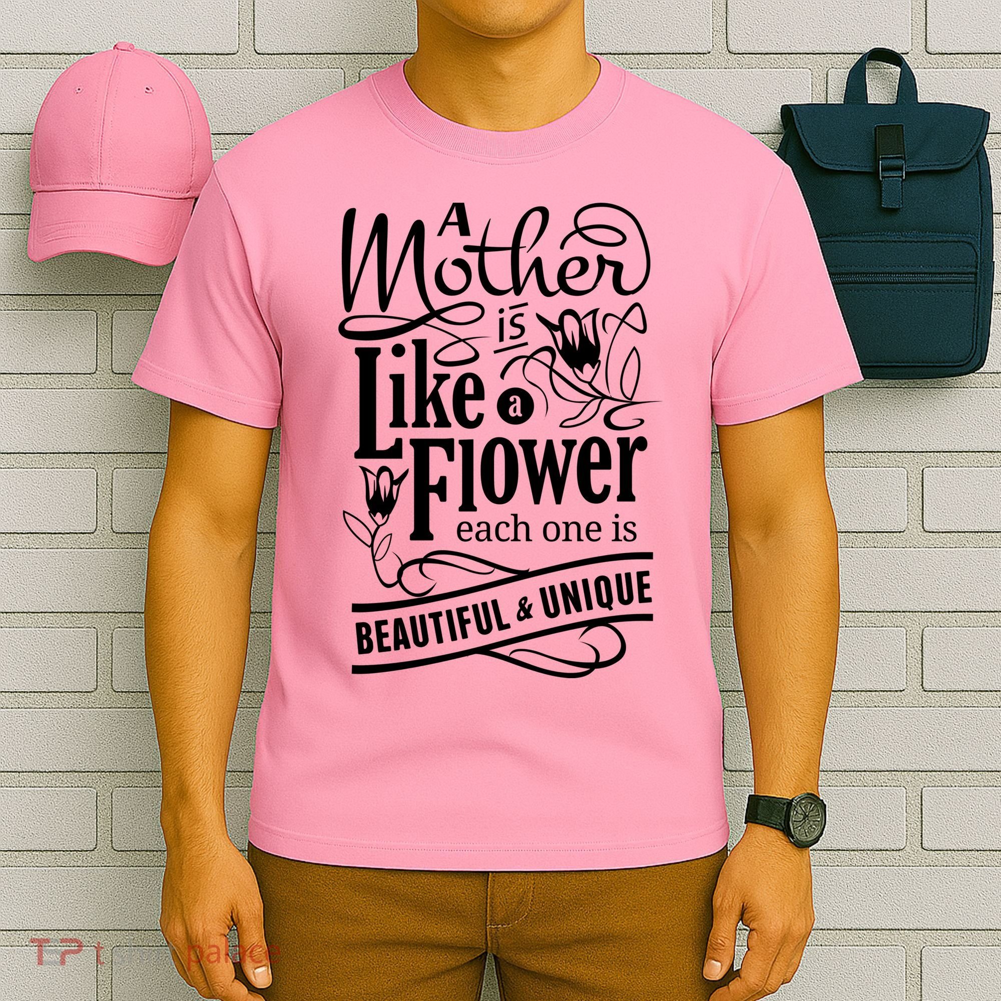 A Mother Is Like A Flower Each One Is Beautiful And Unique T-Shirt