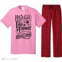 A Mother Is Like A Flower Each One Is Beautiful And Unique Pajama Set thumb 0