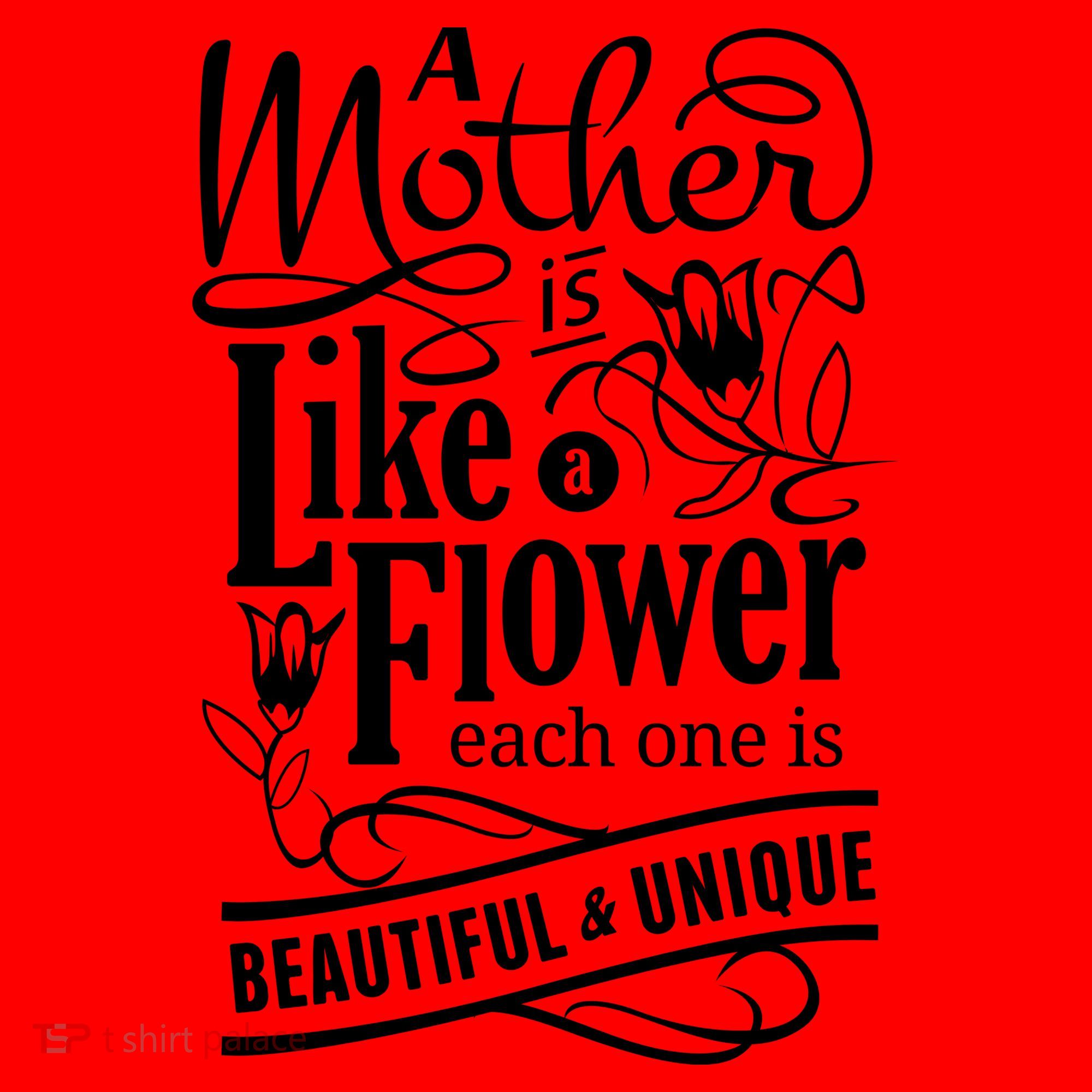 A Mother Is Like A Flower Each One Is Beautiful And Unique Santa Hat