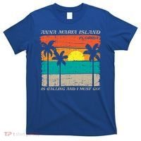Anna Maria Island Florida Vintage Beach Retro Sunset Gift T-Shirt thumb 0