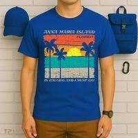 Anna Maria Island Florida Vintage Beach Retro Sunset Gift T-Shirt thumb 6