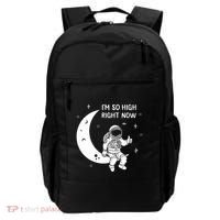 Astronaut Moon Im So High Right Now Backpack thumb 0